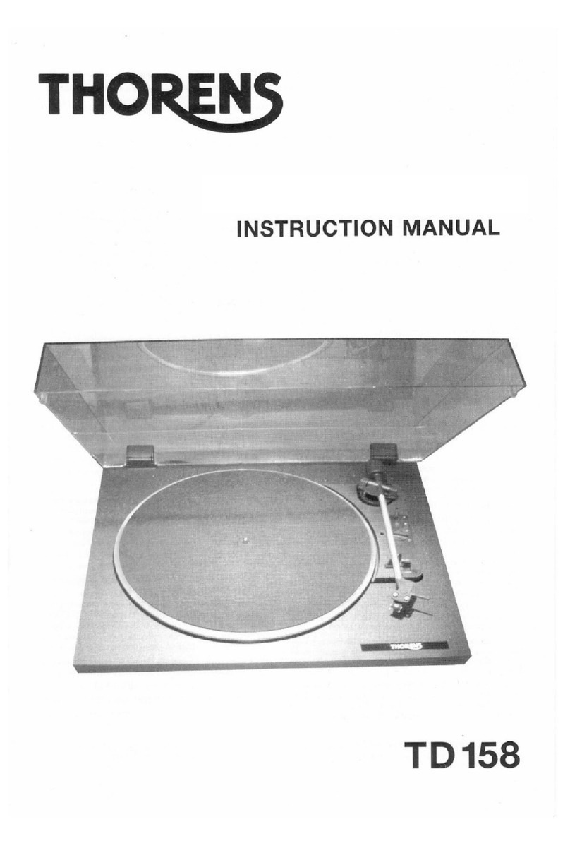 THORENS TD 158 User manual