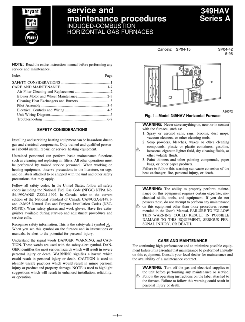 Bryant 349HAV Series Installation and user guide