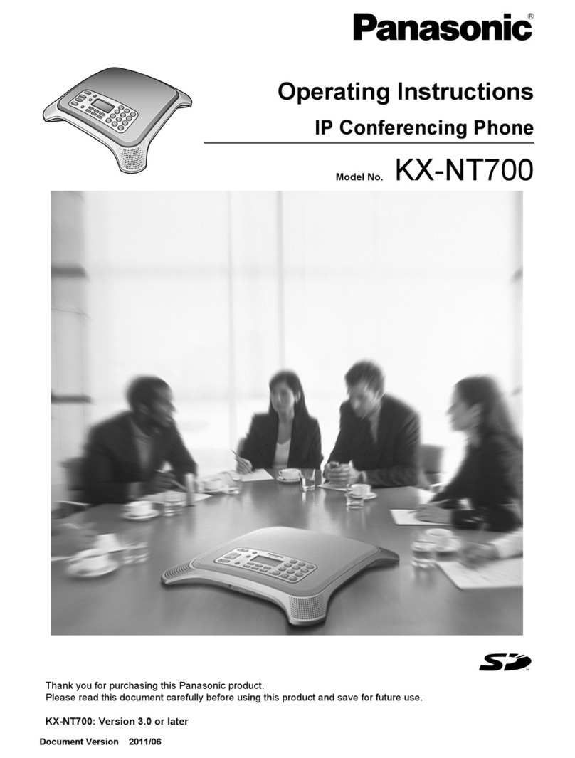 Panasonic VoiceSonic KX-NT700 User manual