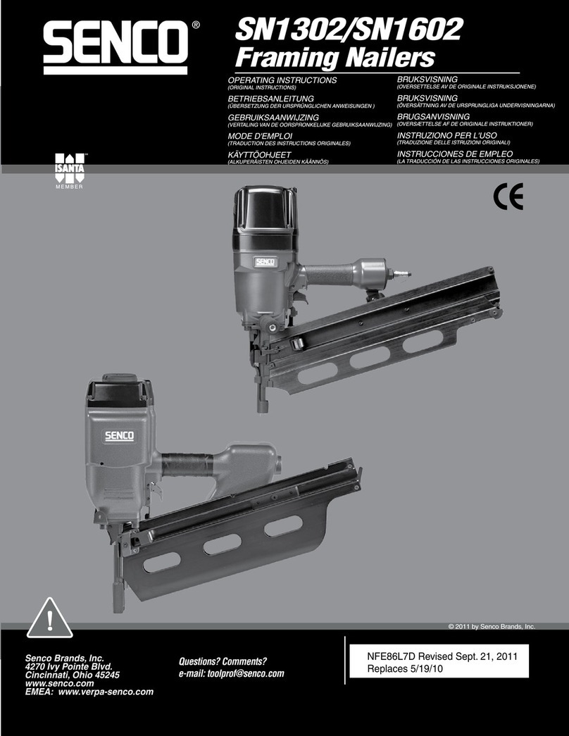 Senco SN1302 operating instructions