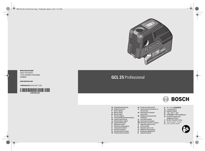 Bosch GCL 25 Professional Original instructions