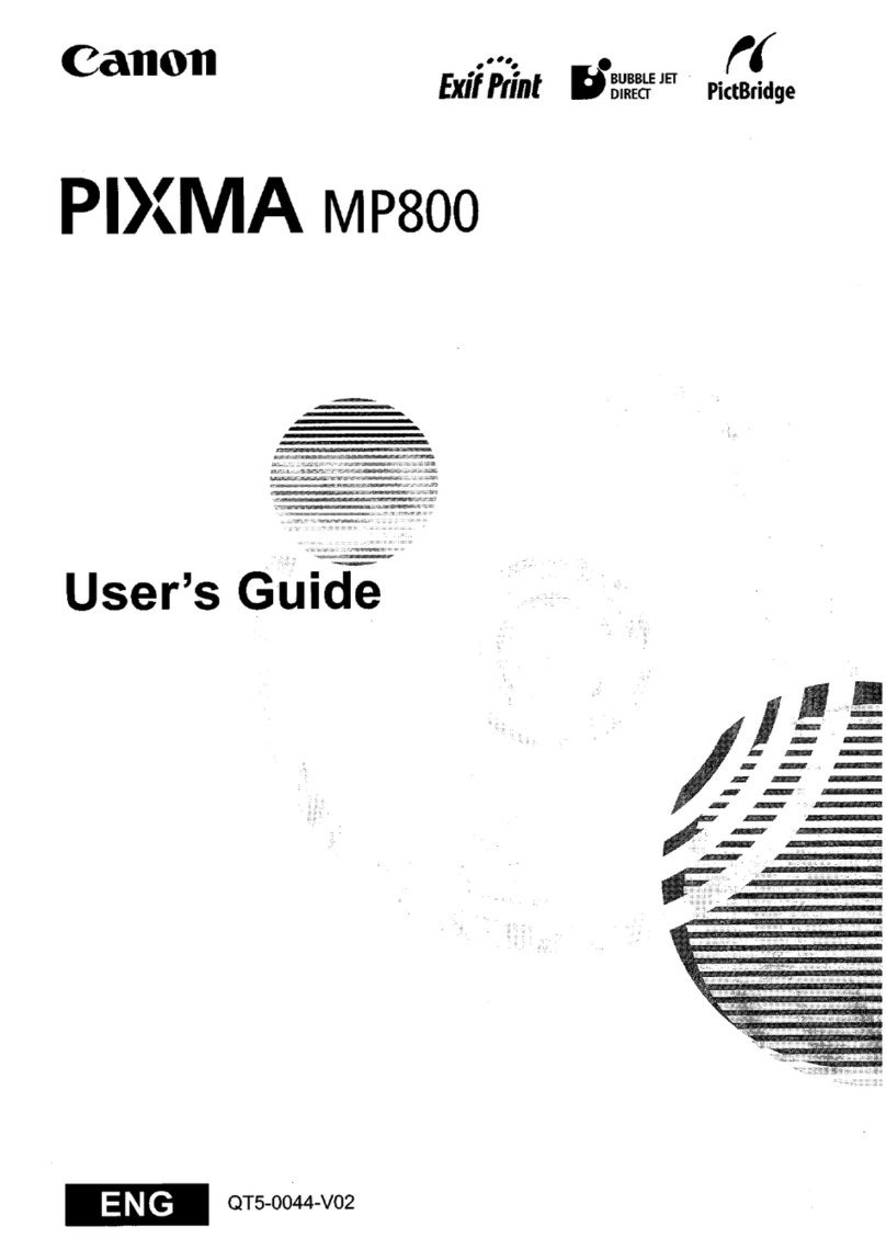 Canon PIXMA MP800 User manual