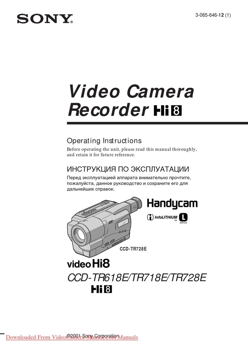 Sony CCD-TR618E operating instructions