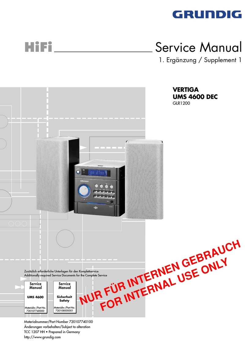 Grundig VERTIGA UMS 4600DEC User manual