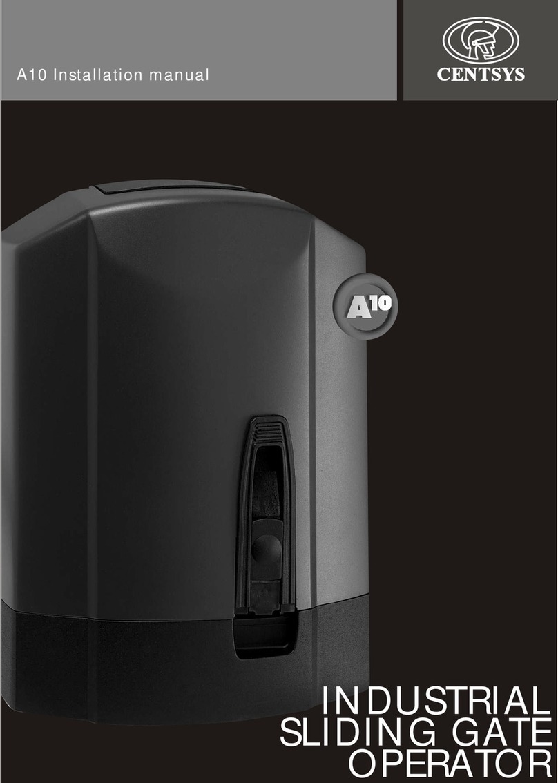 Centsys A10 User manual