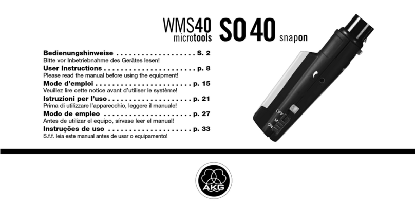 AKG SO 40 SNAPON manual