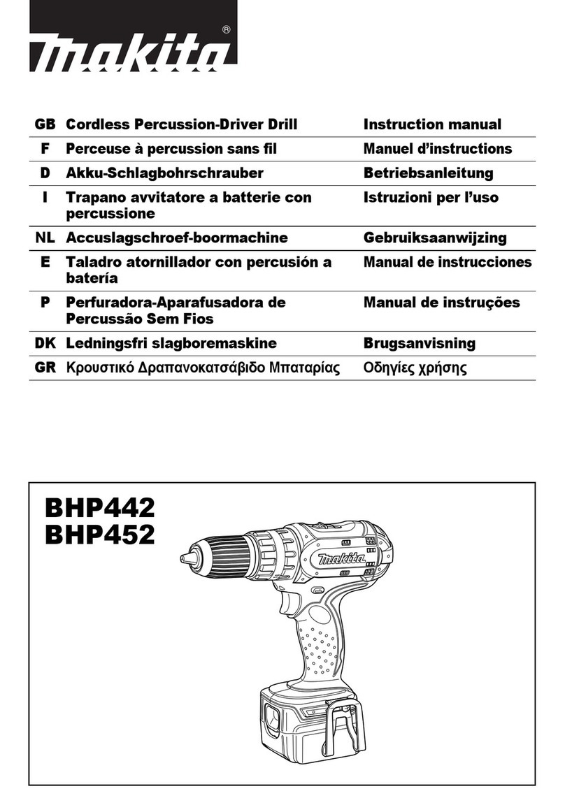 Makita BHP442 User manual Makita BHP442 User manual