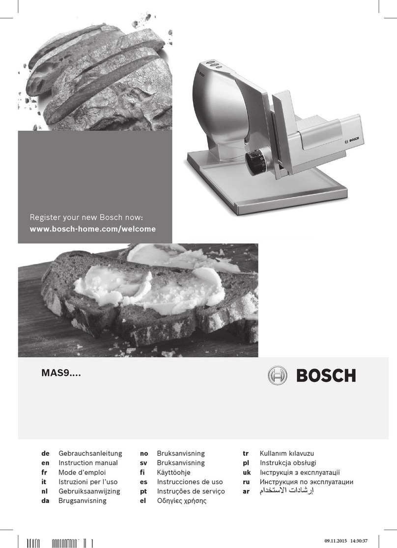 Bosch MAS9 User manual