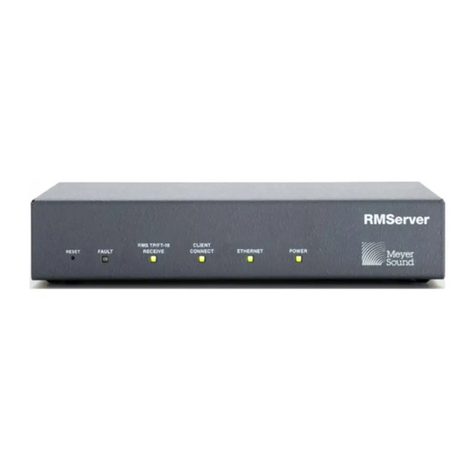 Meyer Sound RMServer Hardware guide
