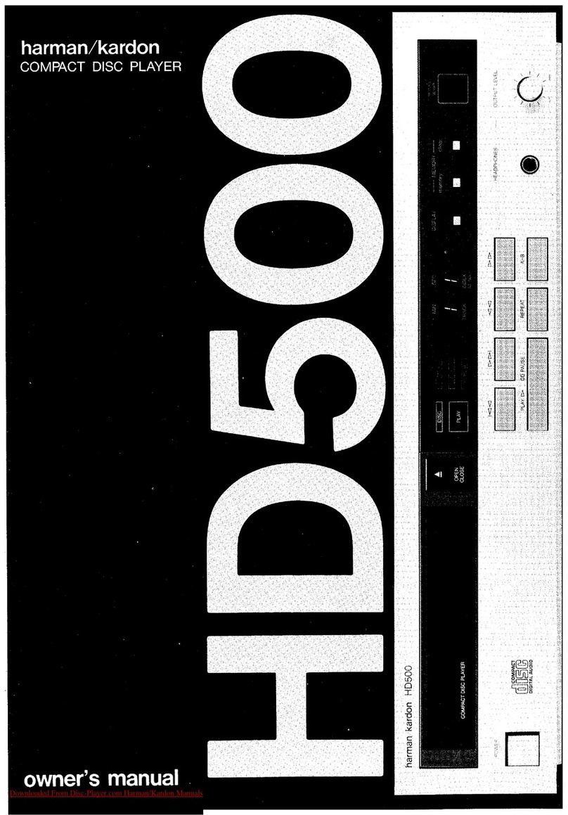 Harman Kardon HD500 owner's manual