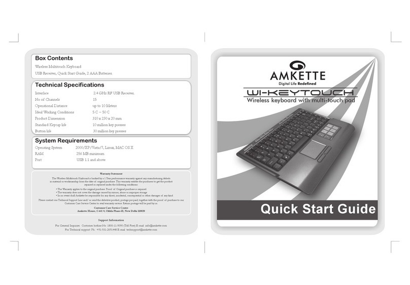 Amkette Wi-keyTouch User manual