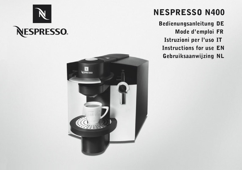 Nespresso N400 User manual