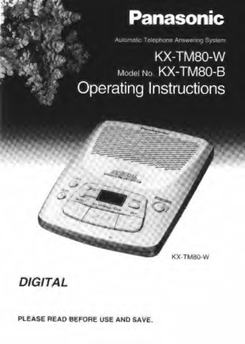 Panasonic KX-TM80W User manual
