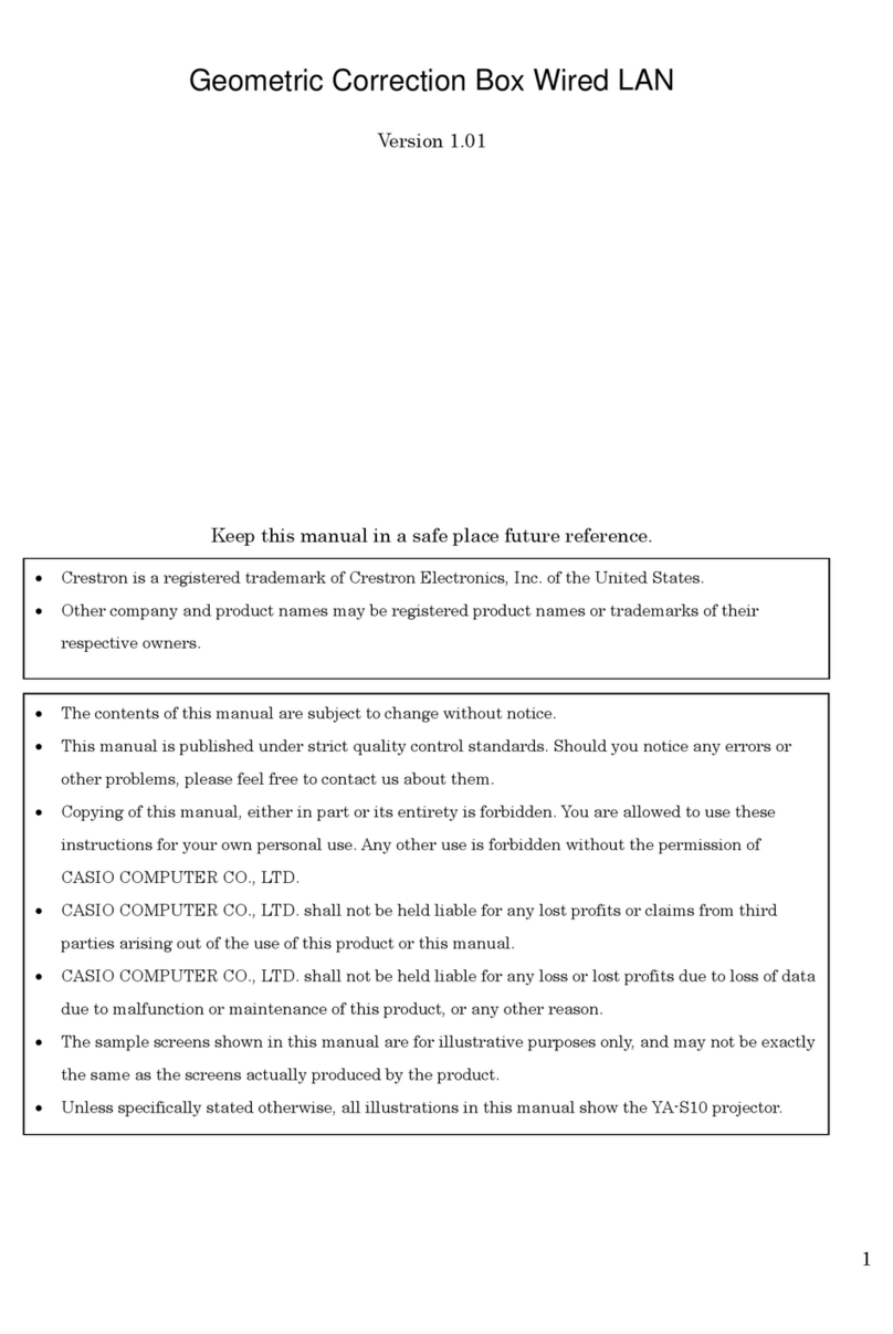 Casio YA-S10 User manual