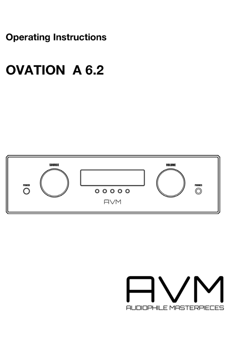 AVM OVATION A 6.2 User manual