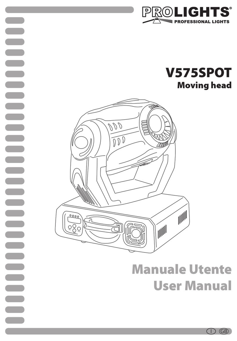 ProLights V575SPOT User manual