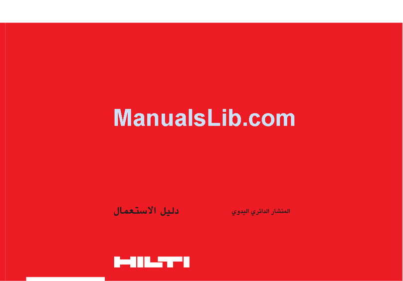 Hilti WSC 85 operating instructions