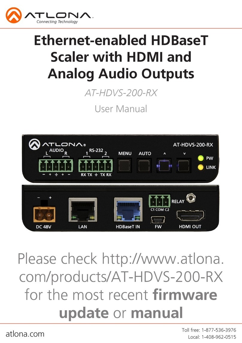 Atlona AT-HDVS-200-RX User manual