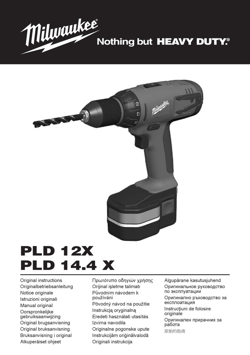 Milwaukee PLD 12 X User manual