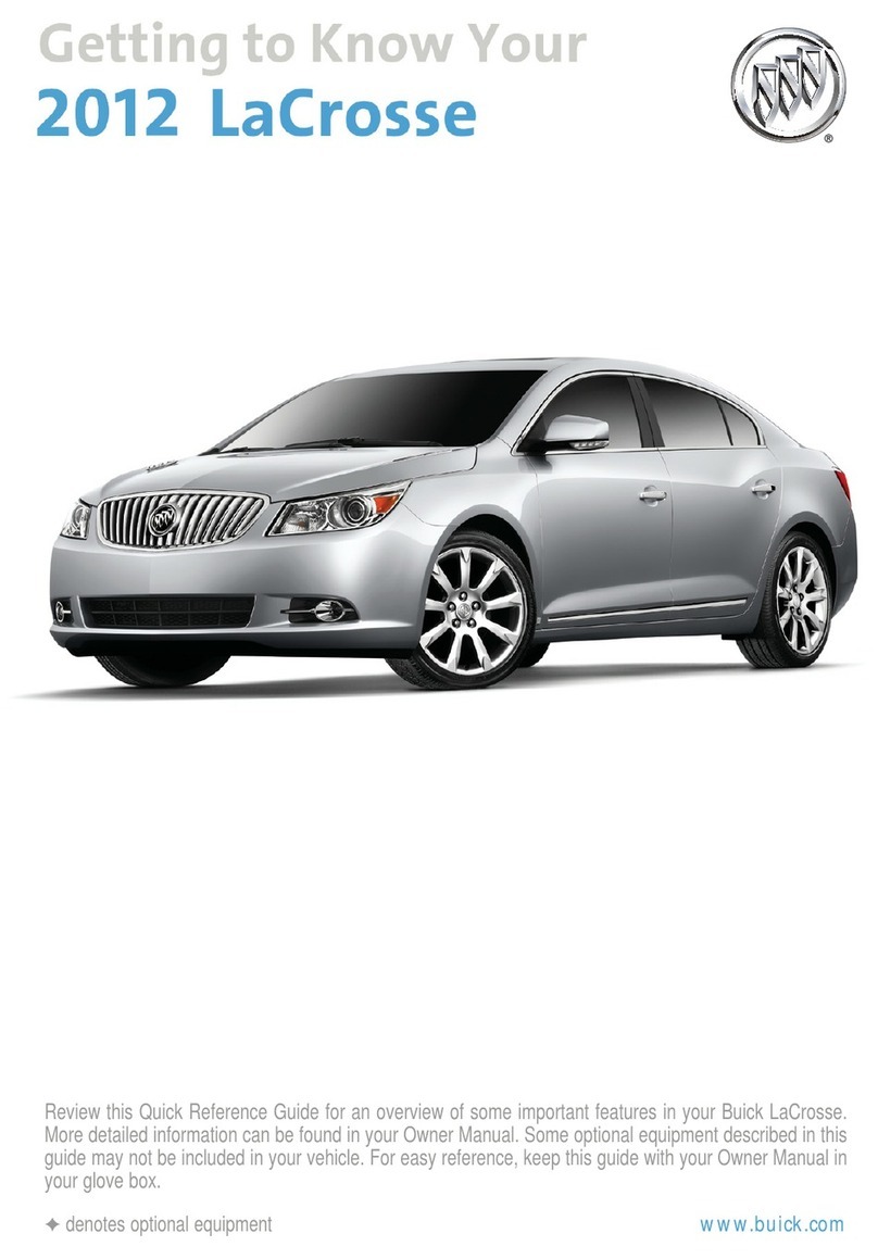 Buick 2012 LaCrosse Assembly instructions