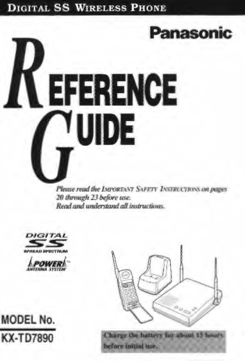 Panasonic KX-TD7890 reference guide