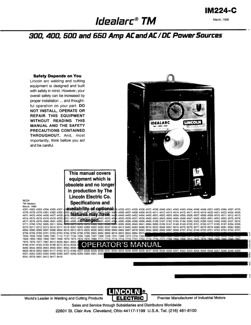 Lincoln 300 Operator's manual