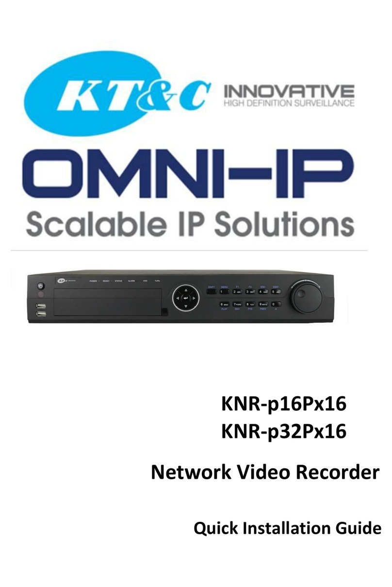 KT&C KNR-p16Px16 Quick installation guide