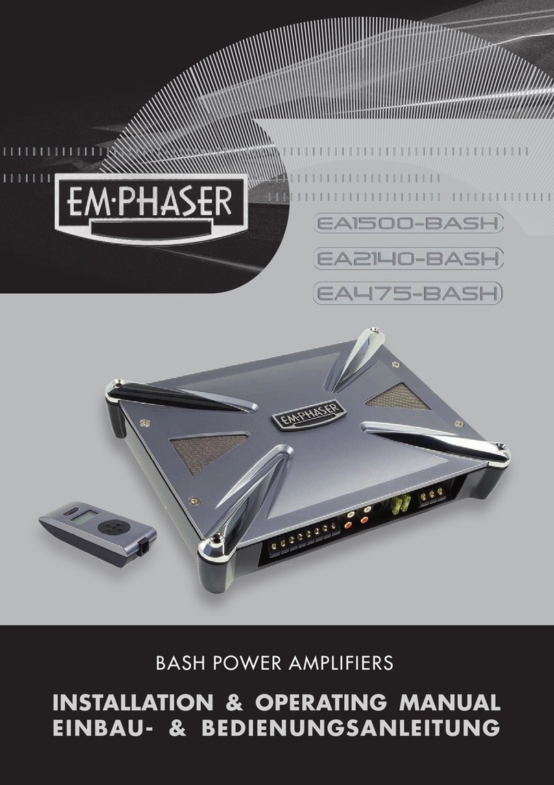 EMPHASER ea1500-Bash Installation instructions