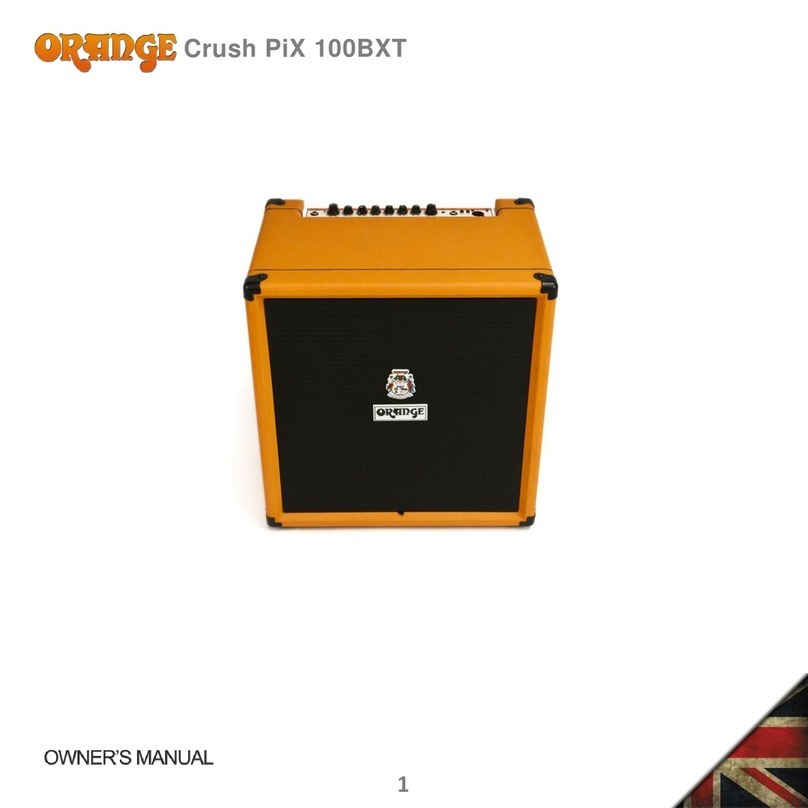 ORANGE Crush PiX 100BXT User manual ORANGE Crush PiX 100BXT User manual