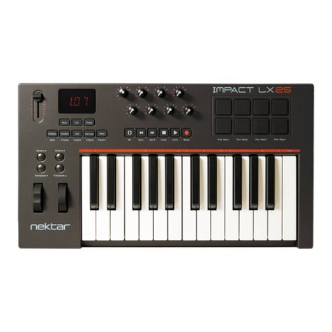 Nektar impact LX 25 user guide