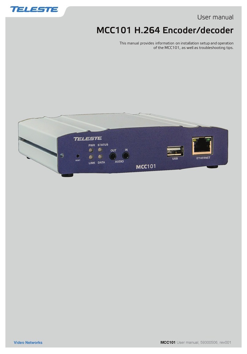Teleste MCC101 user manual