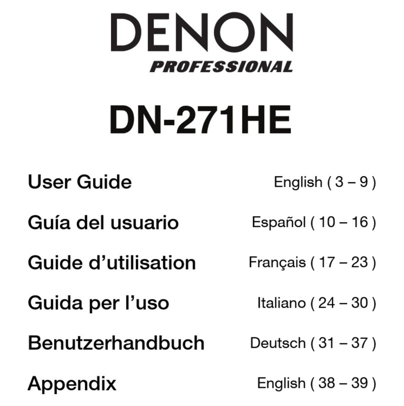 Denon DN-271HE user guide