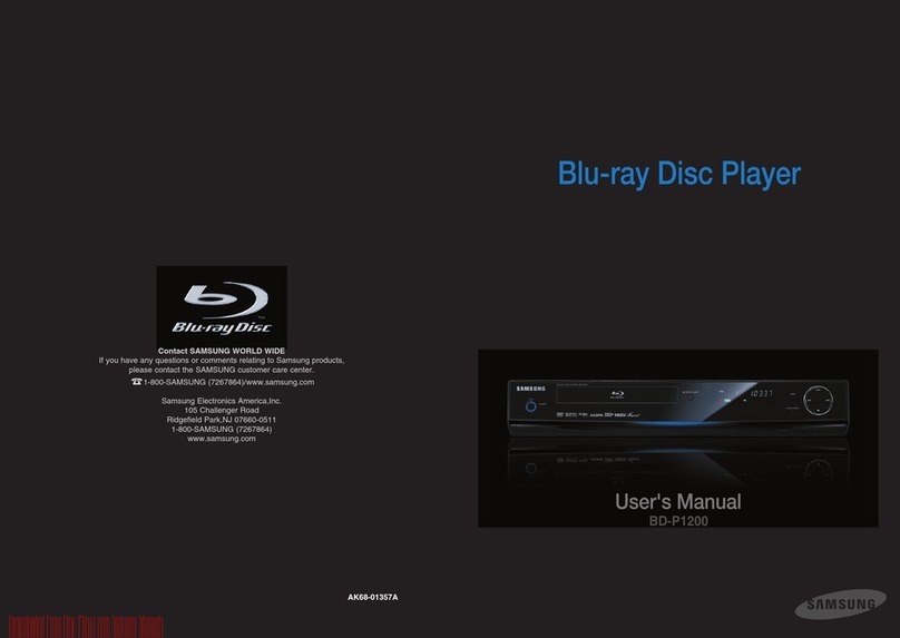 Samsung BD-P1200 User manual