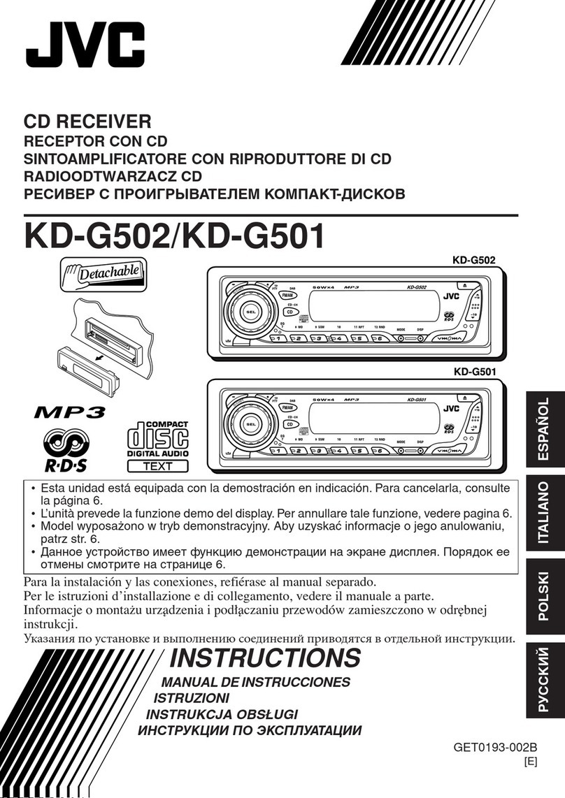 JVC KD-G502 User manual