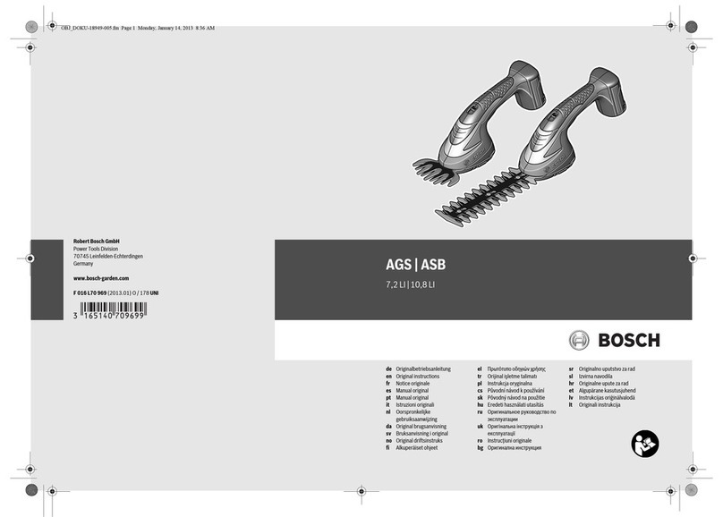 Bosch AGS 7 User manual