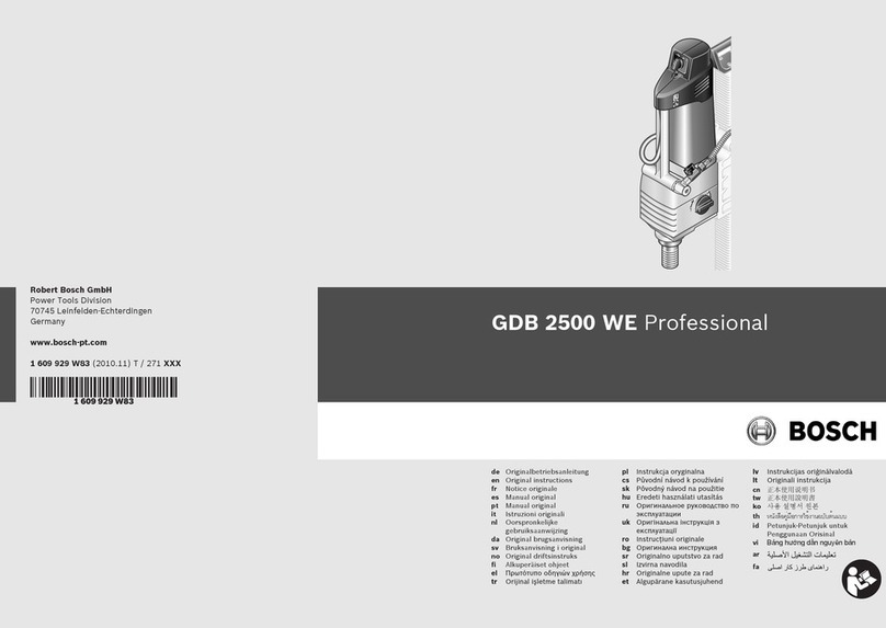 Bosch GDB 2500 WE Professional Original instructions