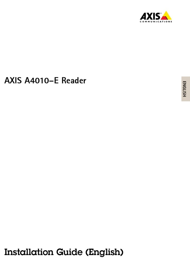 Axis A4010-E User manual