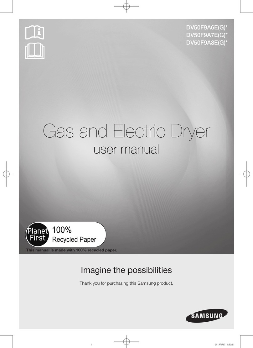 Samsung DV50F9A6E(G)* user manual