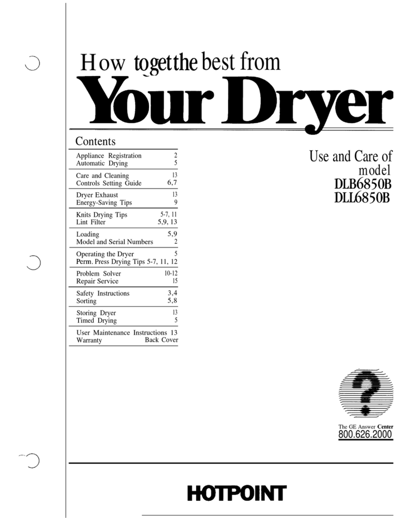Hotpoint DLB6850B Installation instructions