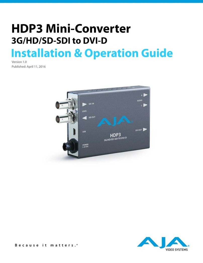 AJA HDP3 Original operating instructions