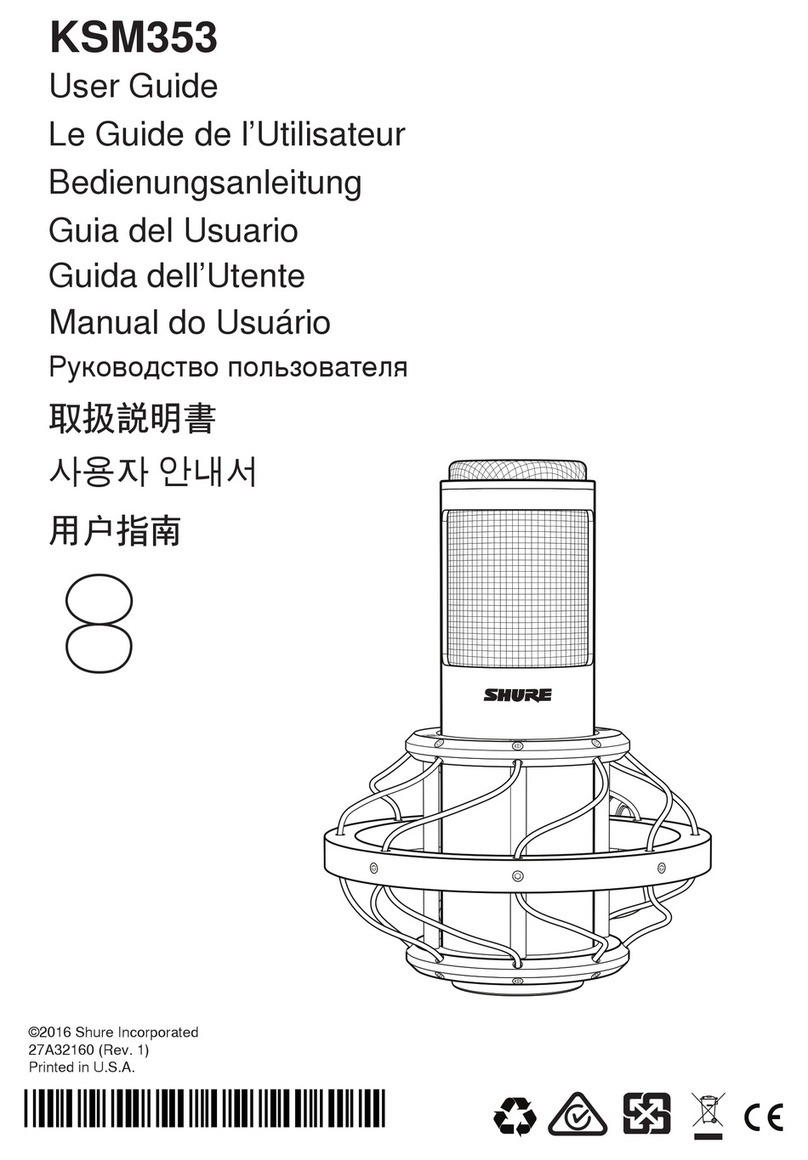 Shure ROSWELLITE KSM353 User manual