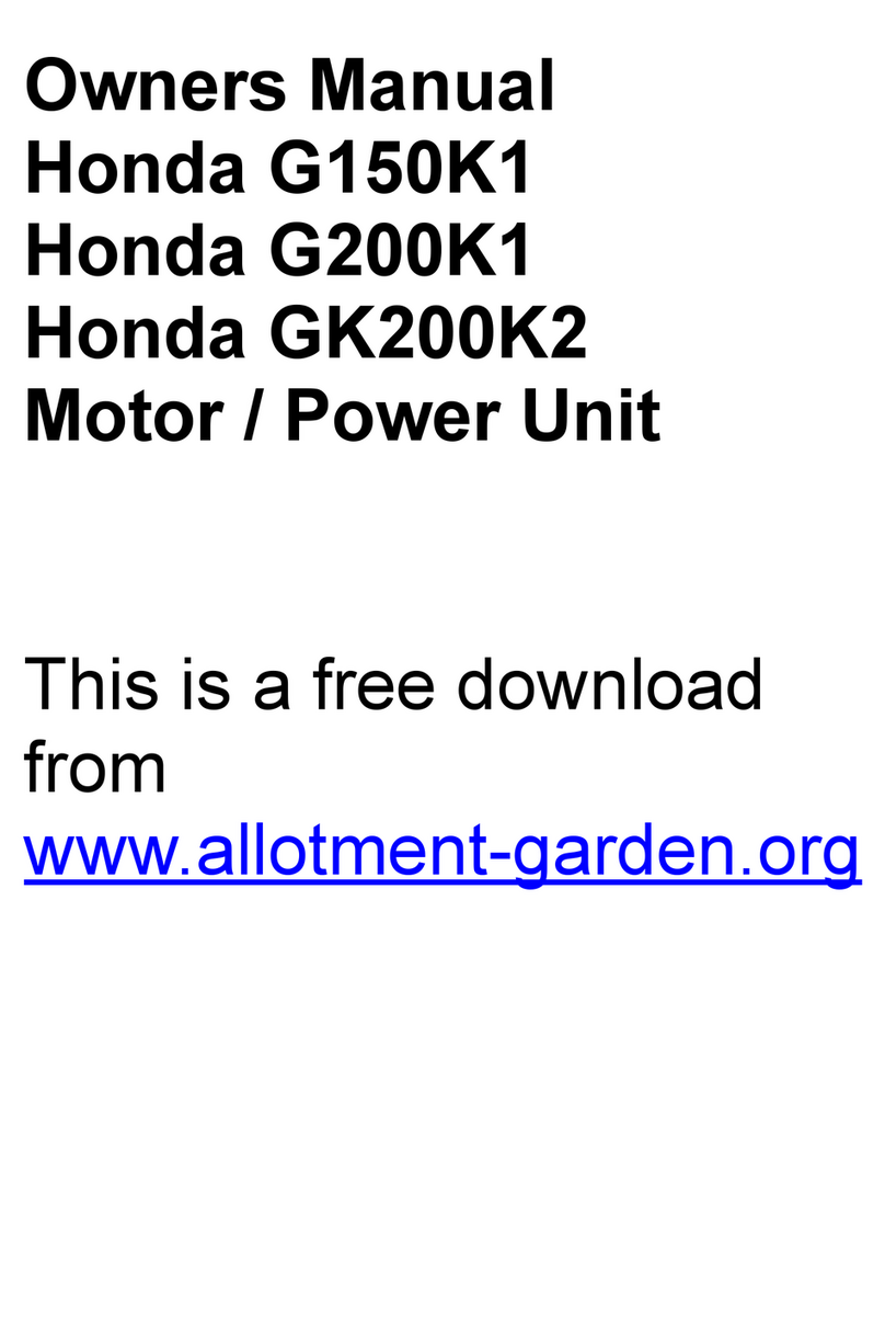 Honda G150K1 User manual