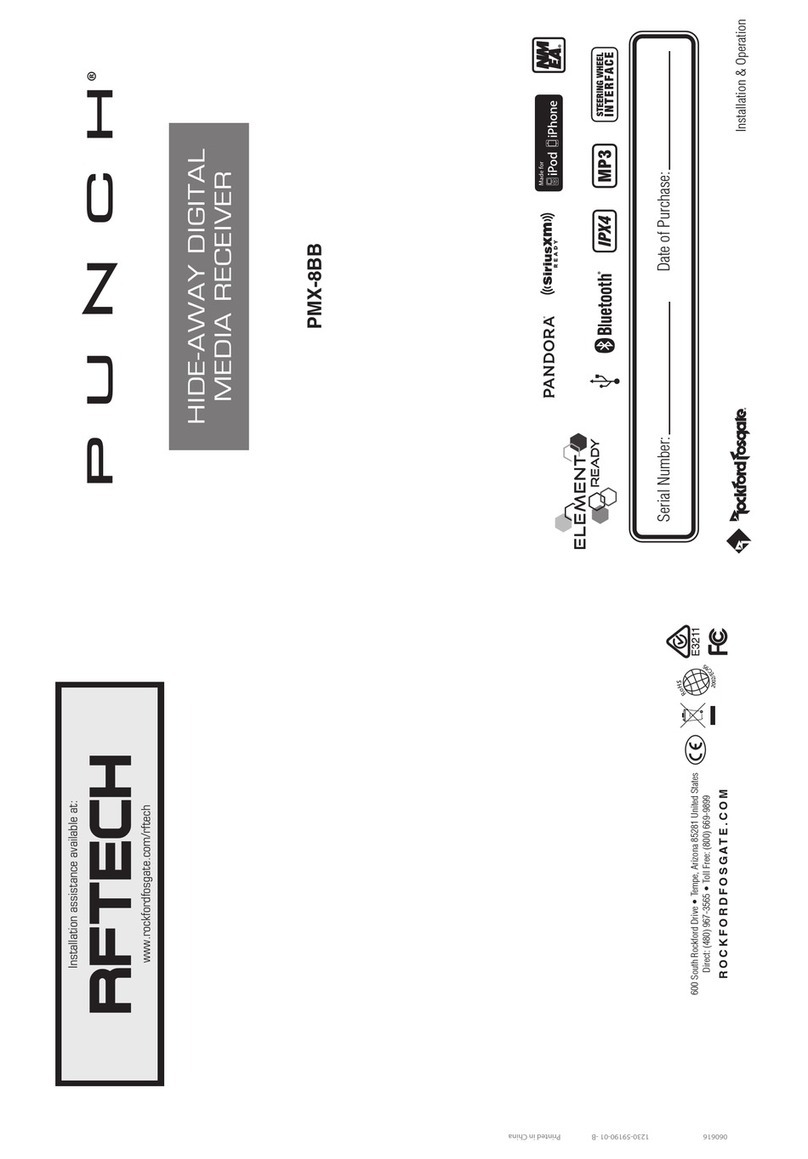 punch PMX-8BB user manual