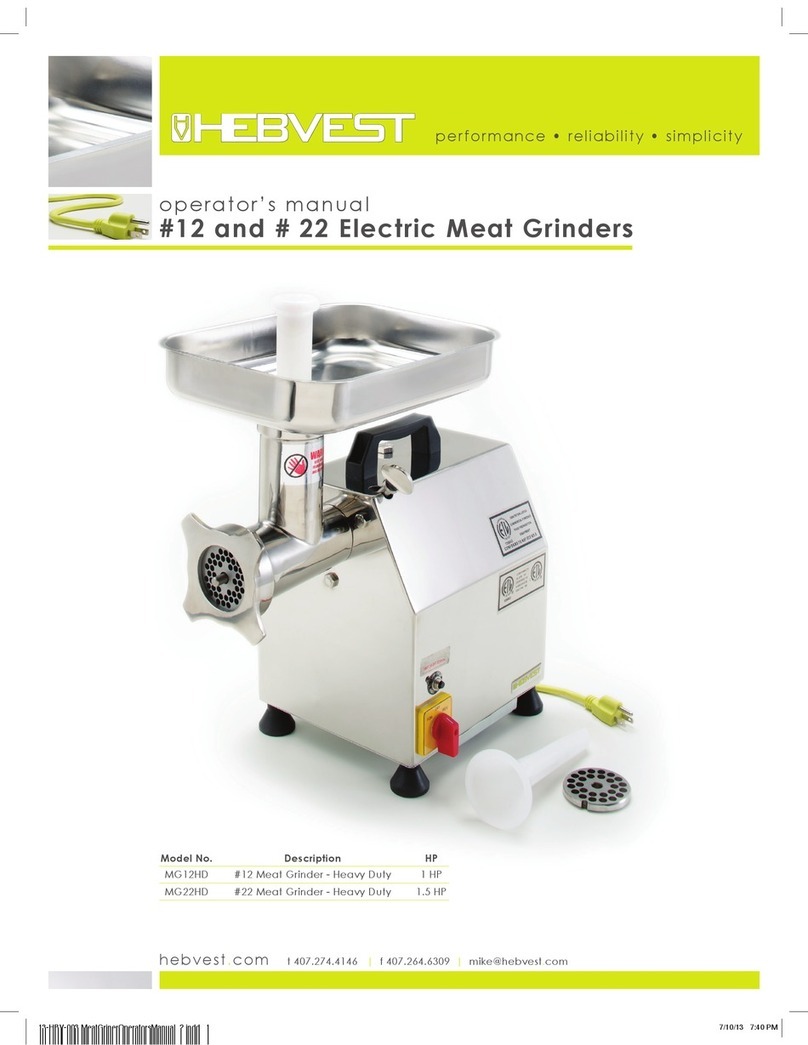 hebvest MG12HD Operator's manual