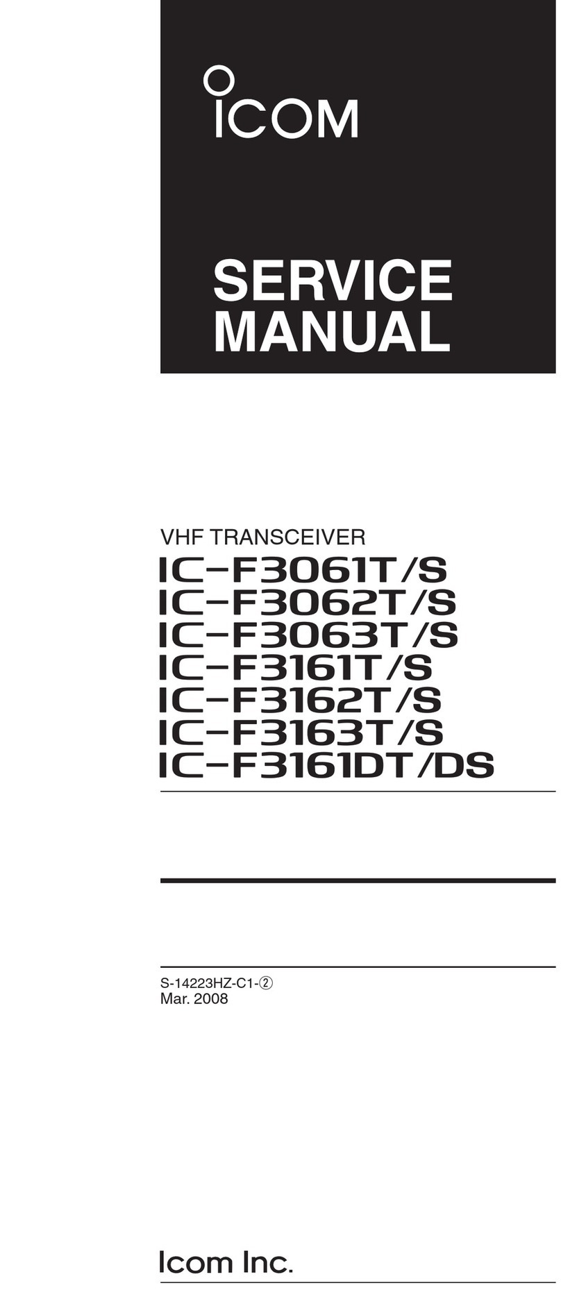 Icom IC-F3061T Building instructions