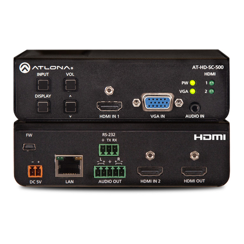 Atlona AT-HD-SC-500 User manual