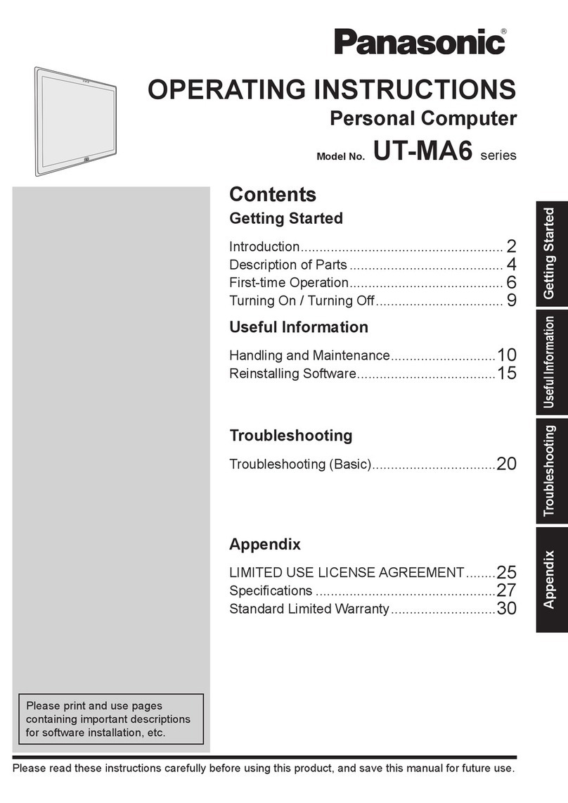 Panasonic UT-MA6 series User manual