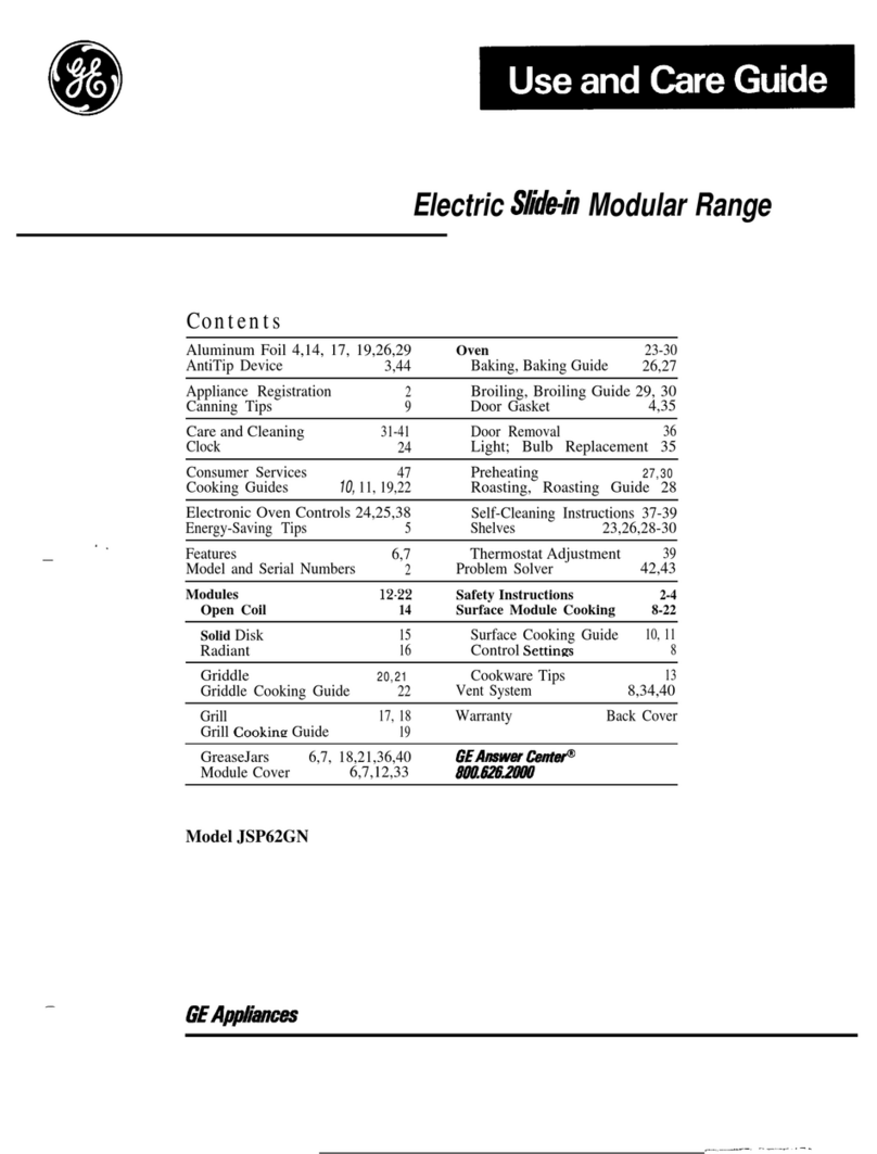 GE JSP62GN User manual