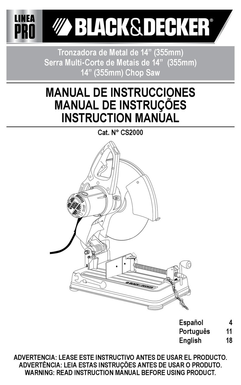 Black & Decker Linea Pro CS2000 User manual Black & Decker Linea Pro CS2000 User manual