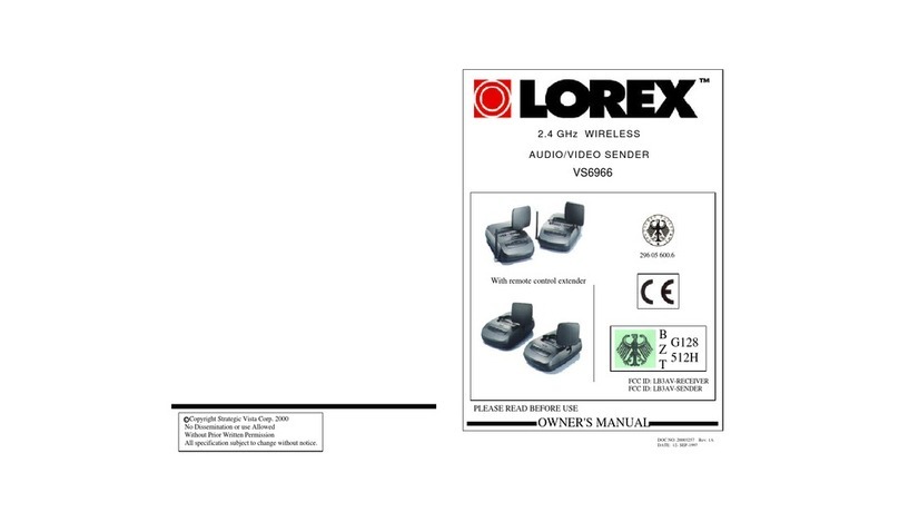 Lorex VS6966 owner's manual